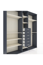 Hyperion Dolap 10 Raflı 6 Çekmeceli 3 Askılı 220x44x243 - S553M060V14B