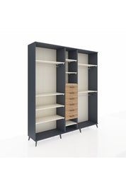 Hyperion Dolap 10 Raflı 6 Çekmeceli 3 Askılı 220x44x243 - S553M060V15B