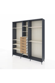 Hyperion Dolap 10 Raflı 6 Çekmeceli 3 Askılı 220x44x243 - S553M060V15B