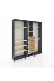 Hyperion Dolap 10 Raflı 6 Çekmeceli 3 Askılı 220x44x243 - S553M060V15B