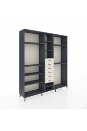 Hyperion Dolap 10 Raflı 6 Çekmeceli 3 Askılı 220x44x243 - S553M060V16B