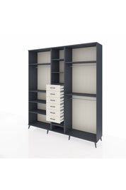 Hyperion Dolap 10 Raflı 6 Çekmeceli 3 Askılı 220x44x243 - S553M060V16B