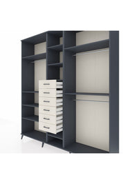 Hyperion Dolap 10 Raflı 6 Çekmeceli 3 Askılı 220x44x243 - S553M060V16B