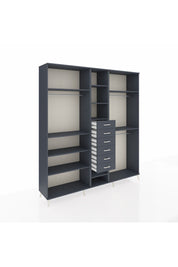 Hyperion Dolap 10 Raflı 6 Çekmeceli 3 Askılı 220x44x243 - S553M060V17B