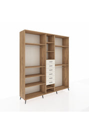 Hyperion Dolap 10 Raflı 6 Çekmeceli 3 Askılı 220x44x243 - S553M060V19B