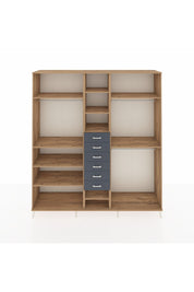 Hyperion Dolap 10 Raflı 6 Çekmeceli 3 Askılı 220x44x243 - S553M060V20B