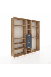 Hyperion Dolap 10 Raflı 6 Çekmeceli 3 Askılı 220x44x243 - S553M060V20B