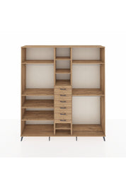 Hyperion Dolap 10 Raflı 6 Çekmeceli 3 Askılı 220x44x243 - S553M060V21B