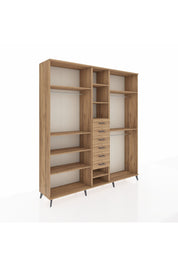 Hyperion Dolap 10 Raflı 6 Çekmeceli 3 Askılı 220x44x243 - S553M060V21B