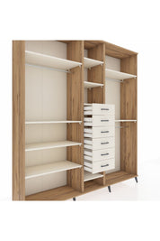 Hyperion Dolap 10 Raflı 6 Çekmeceli 3 Askılı 220x44x243 - S553M060V22B