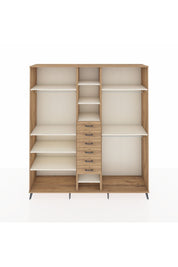 Hyperion Dolap 10 Raflı 6 Çekmeceli 3 Askılı 220x44x243 - S553M060V24B