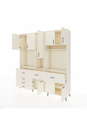 Hyperion Dolap 10 Raflı 6 Çekmeceli 8 Kapaklı 220x44x243 - S553M061V04B