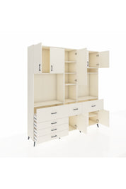 Hyperion Dolap 10 Raflı 6 Çekmeceli 8 Kapaklı 220x44x243 - S553M061V04B