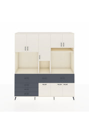 Hyperion Dolap 10 Raflı 6 Çekmeceli 8 Kapaklı 220x44x243 - S553M061V05B