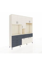 Hyperion Dolap 10 Raflı 6 Çekmeceli 8 Kapaklı 220x44x243 - S553M061V05B