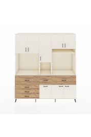 Hyperion Dolap 10 Raflı 6 Çekmeceli 8 Kapaklı 220x44x243 - S553M061V06B