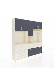 Hyperion Dolap 10 Raflı 6 Çekmeceli 8 Kapaklı 220x44x243 - S553M061V07B