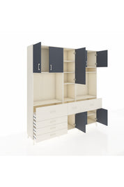 Hyperion Dolap 10 Raflı 6 Çekmeceli 8 Kapaklı 220x44x243 - S553M061V07B