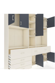Hyperion Dolap 10 Raflı 6 Çekmeceli 8 Kapaklı 220x44x243 - S553M061V07B
