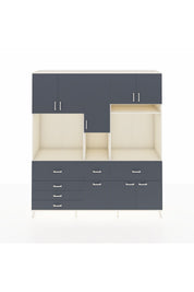 Hyperion Dolap 10 Raflı 6 Çekmeceli 8 Kapaklı 220x44x243 - S553M061V08B