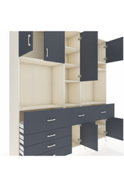 Hyperion Dolap 10 Raflı 6 Çekmeceli 8 Kapaklı 220x44x243 - S553M061V08B