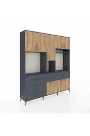 Hyperion Dolap 10 Raflı 6 Çekmeceli 8 Kapaklı 220x44x243 - S553M061V11B