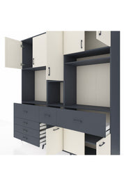 Hyperion Dolap 10 Raflı 6 Çekmeceli 8 Kapaklı 220x44x243 - S553M061V14B