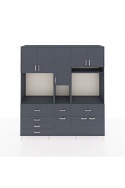 Hyperion Dolap 10 Raflı 6 Çekmeceli 8 Kapaklı 220x44x243 - S553M061V17B