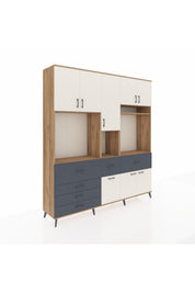 Hyperion Dolap 10 Raflı 6 Çekmeceli 8 Kapaklı 220x44x243 - S553M061V23B