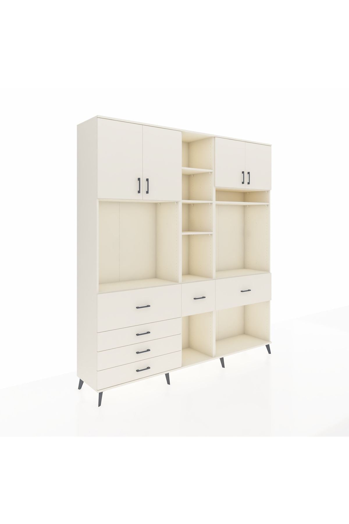 Hyperion Dolap 11 Raflı 6 Çekmeceli 4 Kapaklı 220x44x243 Aytaşı-Aytaşı/Aytaşı