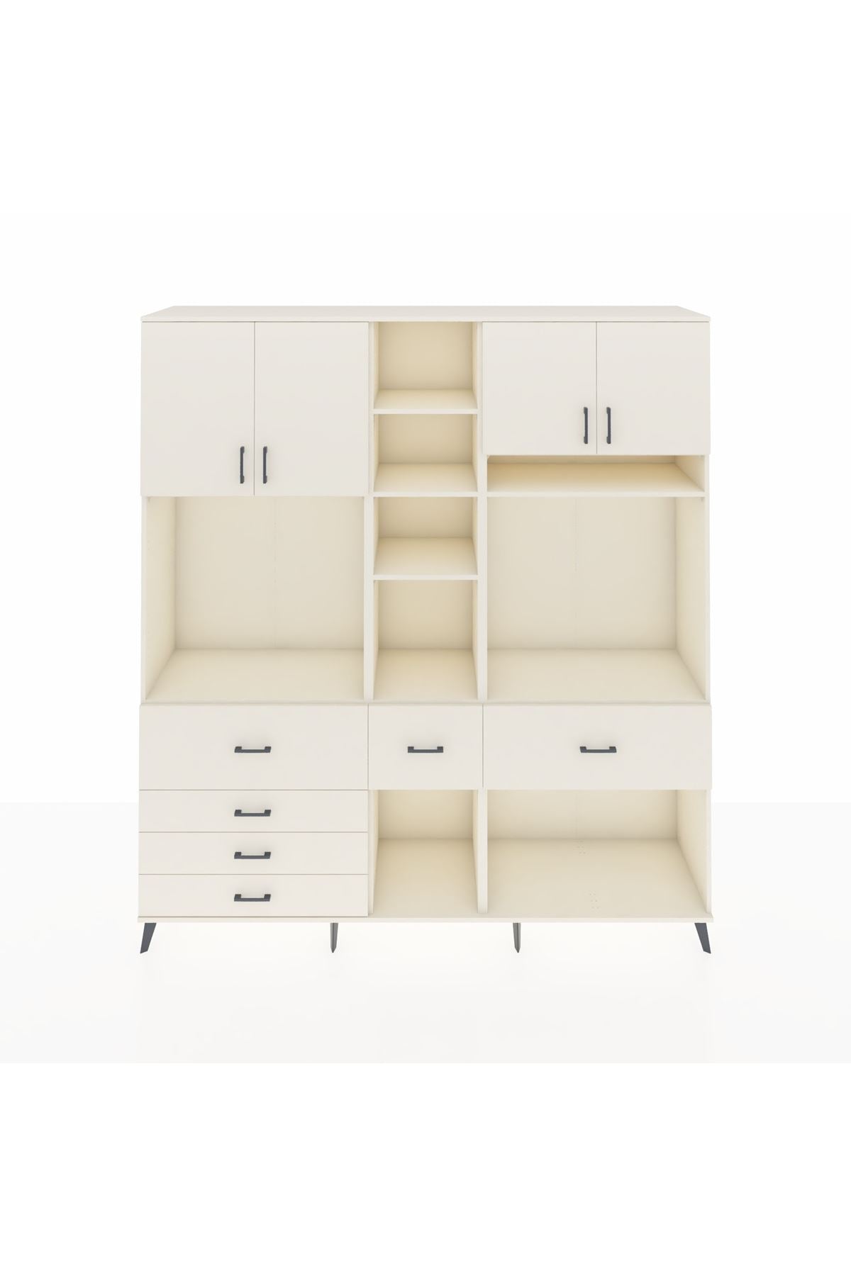 Hyperion Dolap 11 Raflı 6 Çekmeceli 4 Kapaklı 220x44x243 Aytaşı-Aytaşı/Aytaşı