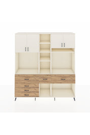 Hyperion Dolap 11 Raflı 6 Çekmeceli 4 Kapaklı 220x44x243 Aytaşı-Aytaşı/Çam