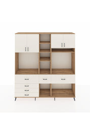 Hyperion Dolap 11 Raflı 6 Çekmeceli 4 Kapaklı 220x44x243 Çam-Aytaşı/Aytaşı