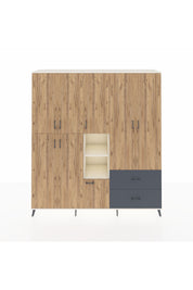 Hyperion Dolap 12 Raflı 2 Çekmeceli Tek Askılı 220x44x243 - S553M063V02B