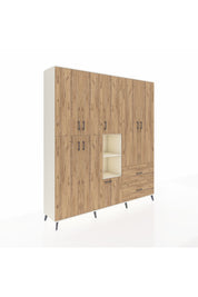 Hyperion Dolap 12 Raflı 2 Çekmeceli Tek Askılı 220x44x243 - S553M063V03B