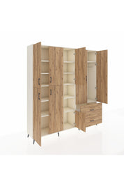 Hyperion Dolap 12 Raflı 2 Çekmeceli Tek Askılı 220x44x243 - S553M063V03B