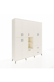 Hyperion Dolap 12 Raflı 2 Çekmeceli Tek Askılı 220x44x243 - S553M063V04B