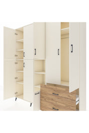 Hyperion Dolap 12 Raflı 2 Çekmeceli Tek Askılı 220x44x243 - S553M063V06B
