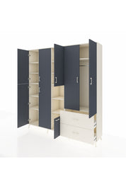 Hyperion Dolap 12 Raflı 2 Çekmeceli Tek Askılı 220x44x243 - S553M063V07B