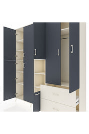 Hyperion Dolap 12 Raflı 2 Çekmeceli Tek Askılı 220x44x243 - S553M063V07B