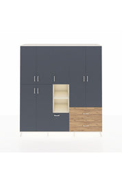 Hyperion Dolap 12 Raflı 2 Çekmeceli Tek Askılı 220x44x243 - S553M063V09B