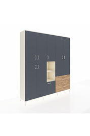 Hyperion Dolap 12 Raflı 2 Çekmeceli Tek Askılı 220x44x243 - S553M063V09B