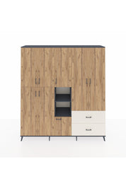 Hyperion Dolap 12 Raflı 2 Çekmeceli Tek Askılı 220x44x243 - S553M063V10B