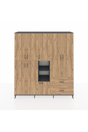 Hyperion Dolap 12 Raflı 2 Çekmeceli Tek Askılı 220x44x243 - S553M063V12B