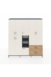 Hyperion Dolap 12 Raflı 2 Çekmeceli Tek Askılı 220x44x243 - S553M063V15B