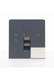 Hyperion Dolap 12 Raflı 2 Çekmeceli Tek Askılı 220x44x243 - S553M063V16B