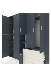 Hyperion Dolap 12 Raflı 2 Çekmeceli Tek Askılı 220x44x243 - S553M063V16B