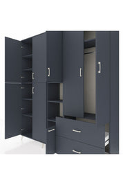 Hyperion Dolap 12 Raflı 2 Çekmeceli Tek Askılı 220x44x243 - S553M063V17B