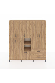 Hyperion Dolap 12 Raflı 2 Çekmeceli Tek Askılı 220x44x243 - S553M063V21B