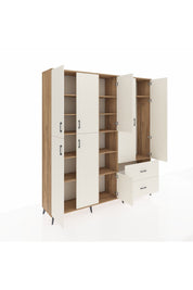 Hyperion Dolap 12 Raflı 2 Çekmeceli Tek Askılı 220x44x243 - S553M063V22B